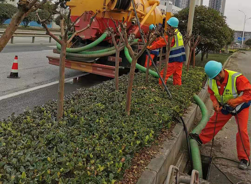 细水乡市政管道清淤